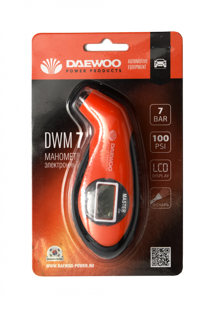 Электронный манометр DAEWOO DWM 7 Электронный манометр DAEWOO DWM 7